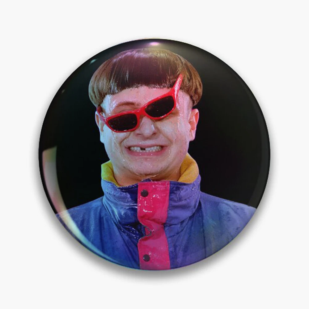 RIP Oliver Tree  Pin Holographic Star Heart Pin Brooches Laminated Button Fashion Accessory