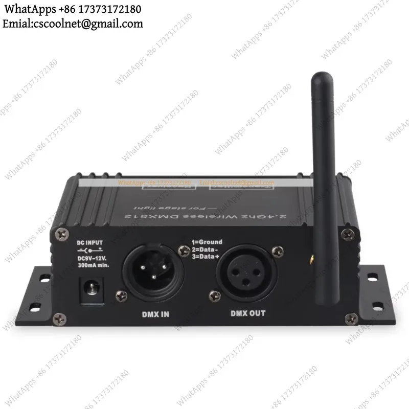 k06 DMX 512 Wireless Controller Receiver Transmitter LCD Display Power Adjustable for Disco DJ Party Stage Bar Light