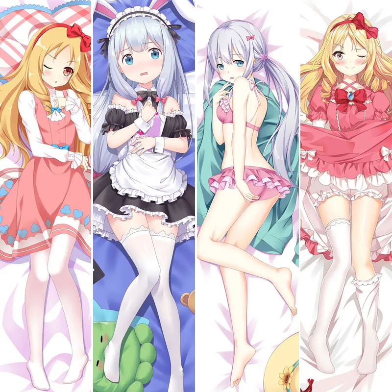 

EROMANGA SENSEI Body Hugging Izumi Sagiri Pillow Case Yamada Elf Cushion Anime Dakimakura Kawaii Pillowcase Otaku Long Cover