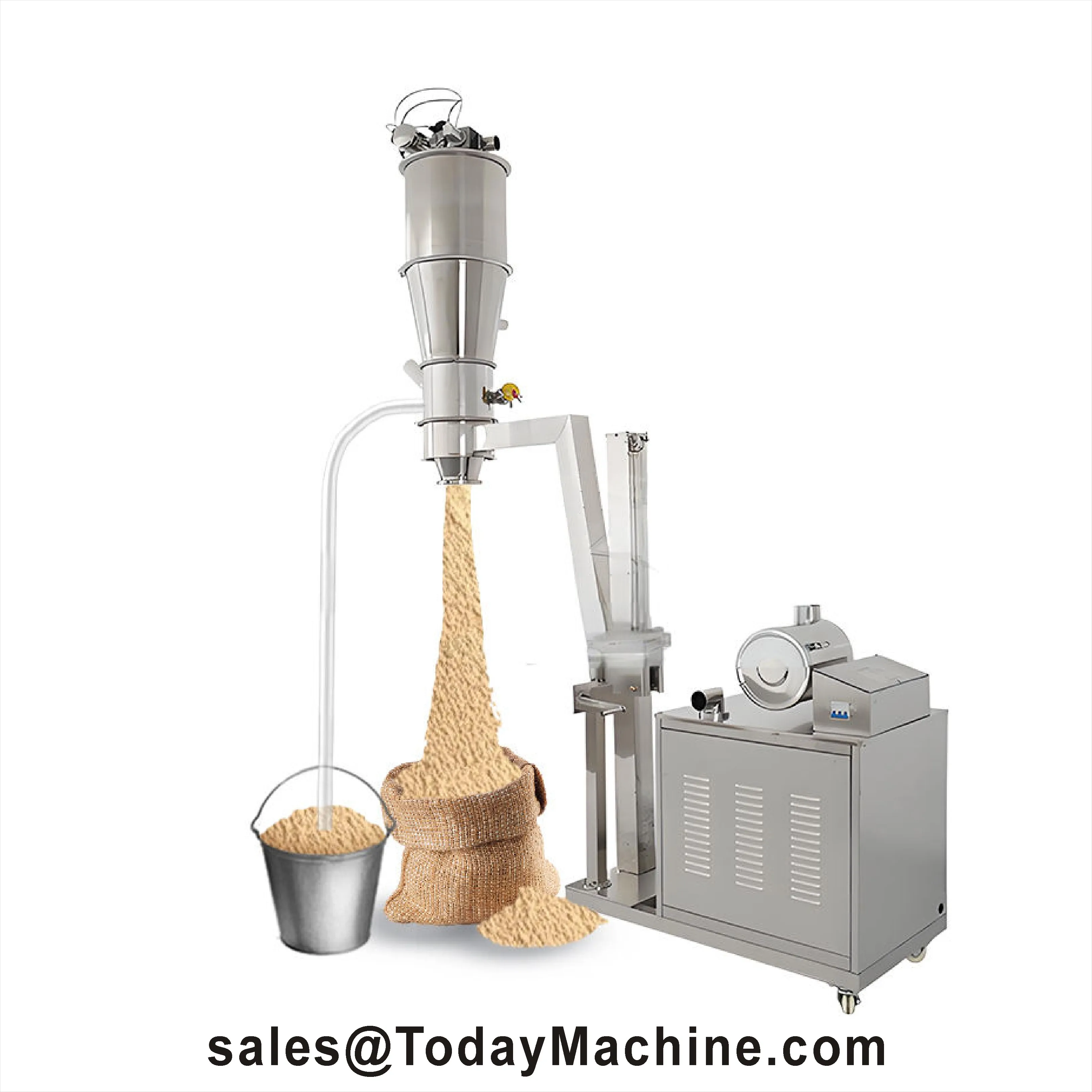 Industrial Hopper 800g 400kg Feeding Capacity Vacuum Conveyor Plastic Raw Material Auto Loader