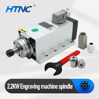 New Arrival 2.2KW CNC Spindle Motor 110v / 220v ER20 Spindle 400hz 24000RPM + ER20A  wrench + 2pcs ER20 Collet  1/2 inch 10mm