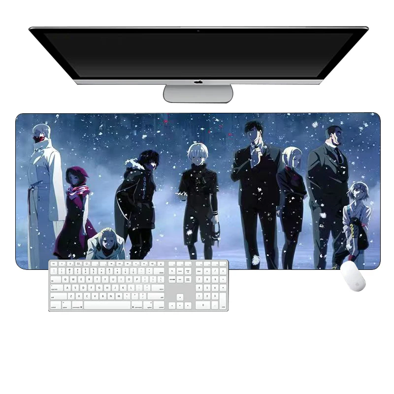 Anime Tokyo Ghoul Gamer Keyboard PC Computers Pad on The Table Pad Mouse Gaming Setup Gamer Kawaii Accessories Computer Mousepad