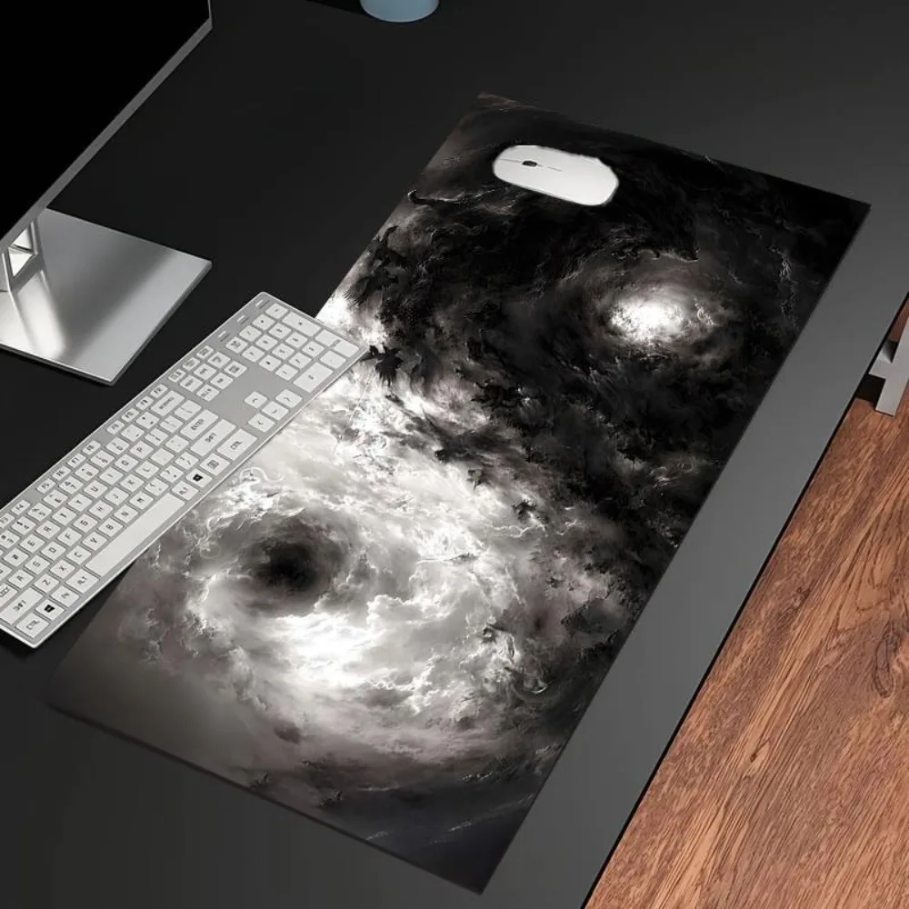 Yin-Yang Tai Chi Designs Large Game Table Mats, Made of Natural Rubber Material Schreibtischunterlage Alfombrilla De Escritorio