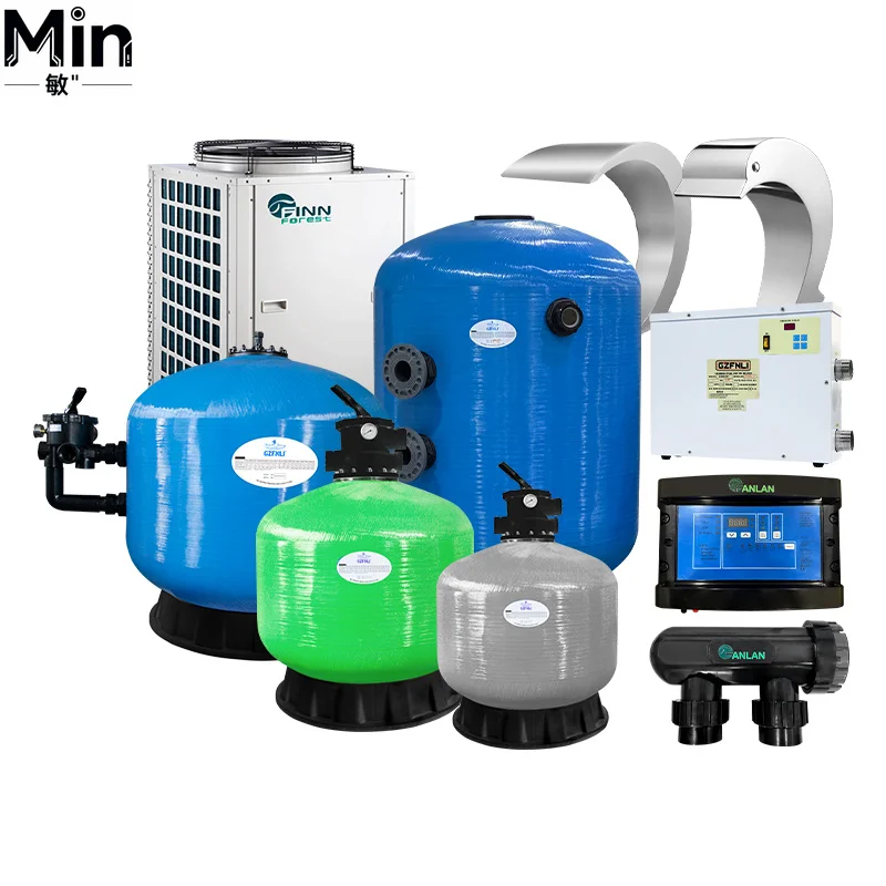 Complete Swimming Pool SPA Integrated System Sand Filter Pump Water Heater Pool Cleaner Chlorination Device Full Range