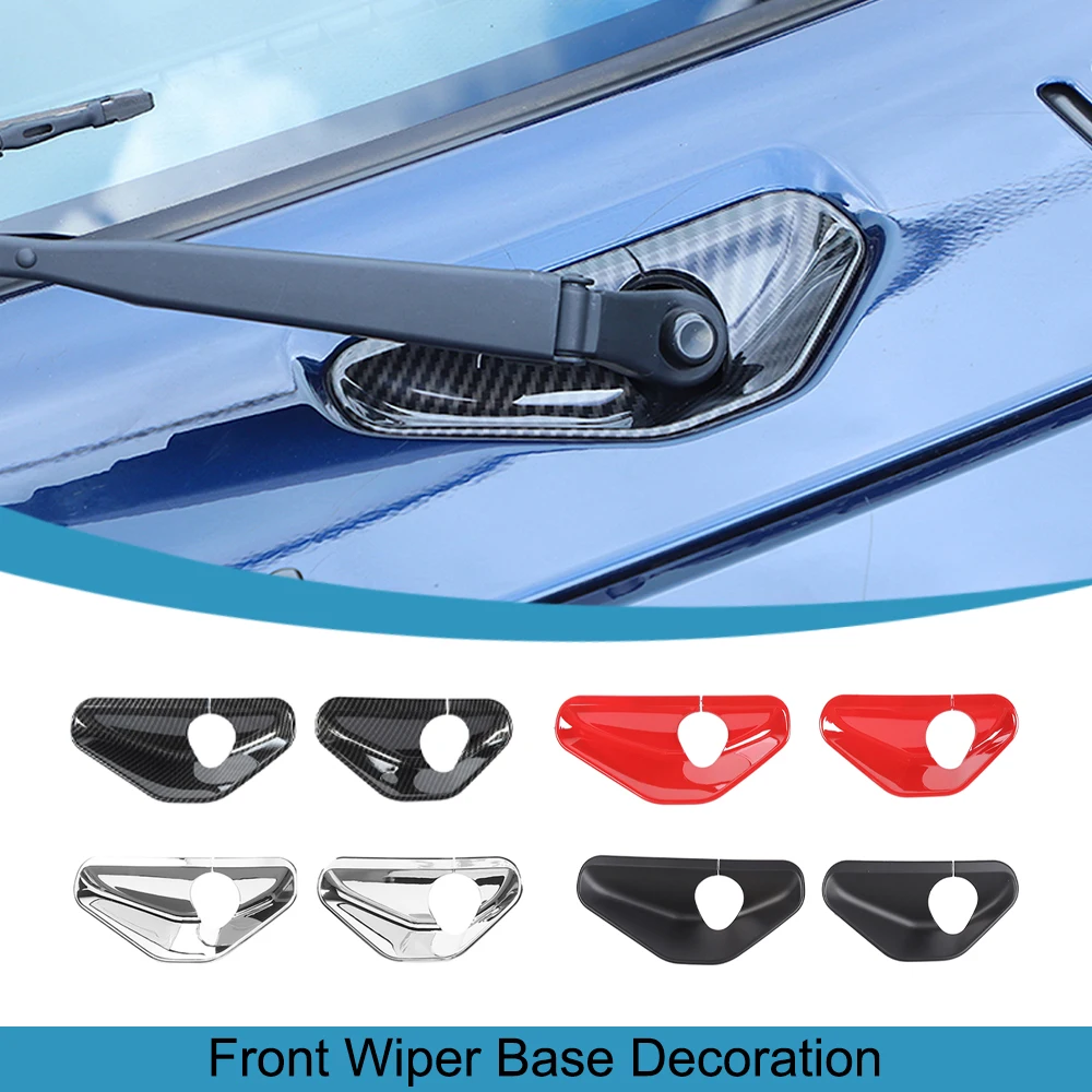 Car Front Wiper Base Trim Decoration Cover for Suzuki Jimny 2019 2020 2021 2022 2023 JB64 JB74 Exterior Accessories Mouldling