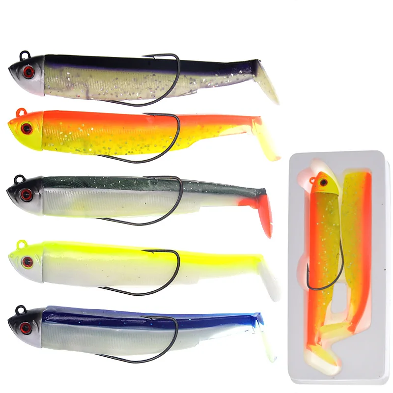 Jig Head con vinilo cola en T para pesca en mar - imagen 2