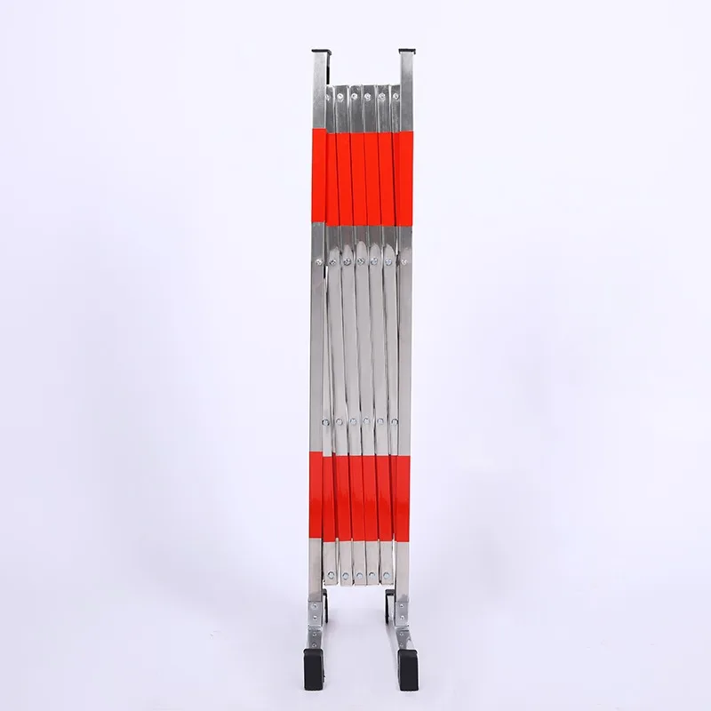 

Stainless steel telescopic fence electric road construction movable folding fence kindergarten fence activity isolation