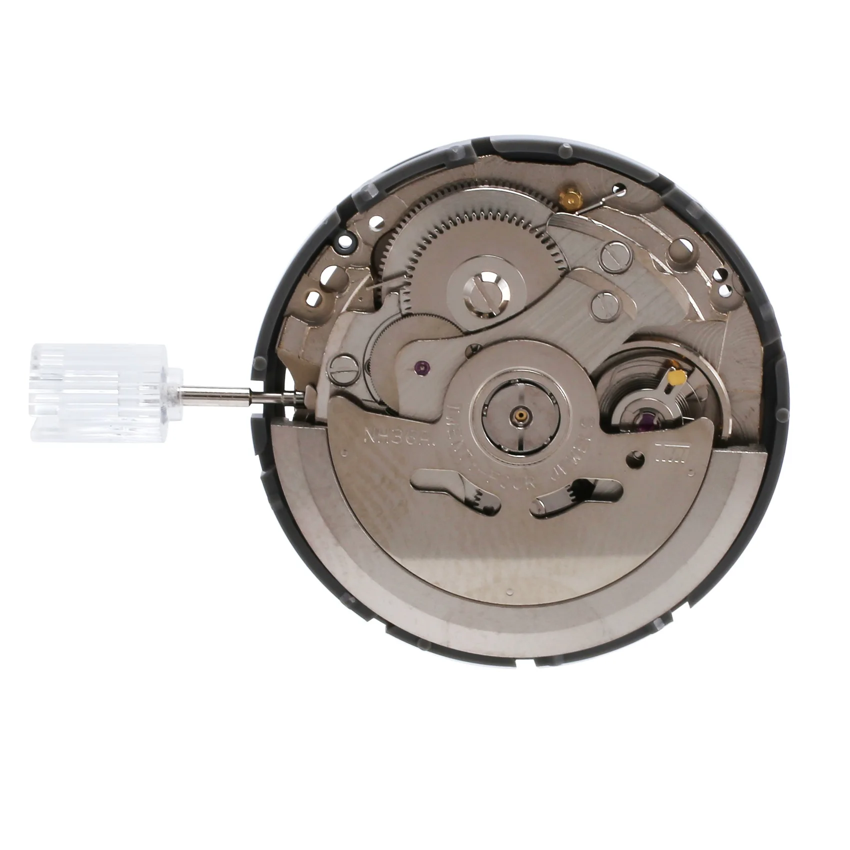 AEE6-NH36/NH36A Automatic Mechanical Movement 24 Jewels White Datewheel Crown At 3.0 Watch Mechanism Replacements