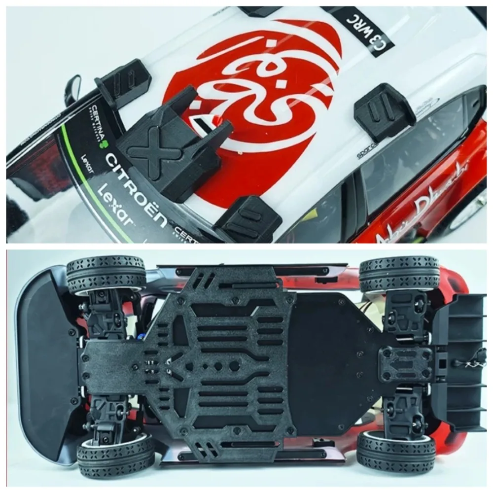 1/10 RC Car Body Side Skirt Support Outer Armor Guard No-Drill Anti-Collision Durable For MJX 10303 Protection Upgrade Mod Parts