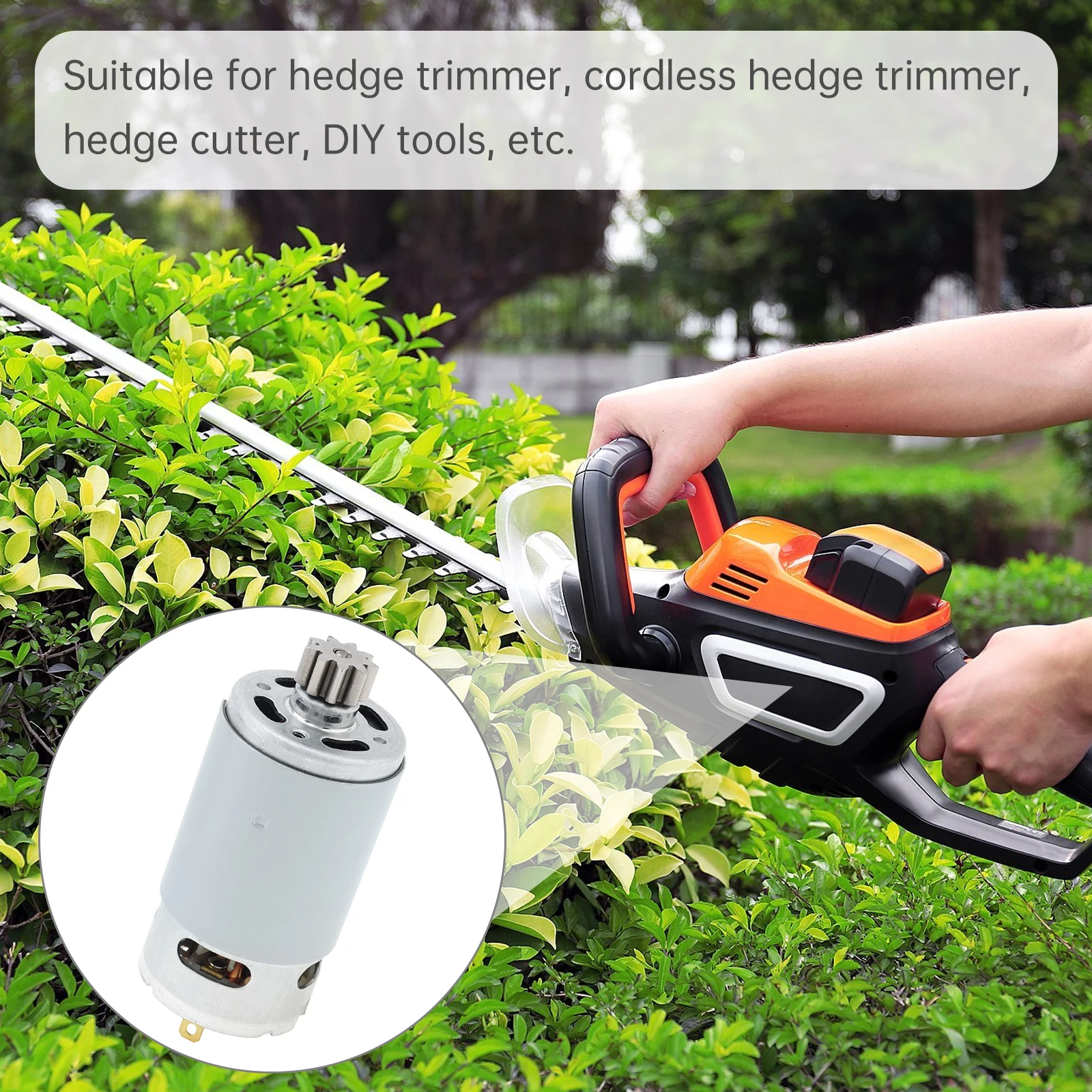 RS560 موتور تيار مباشر أداة تشذيب الحافة المحرك 18 فولت-24 فولت أداة تقطيع التحوط موتور تيار مباشر 9 الأسنان والعتاد RS 560 المحرك لقطع أداة تشذيب التحوط اللاسلكي