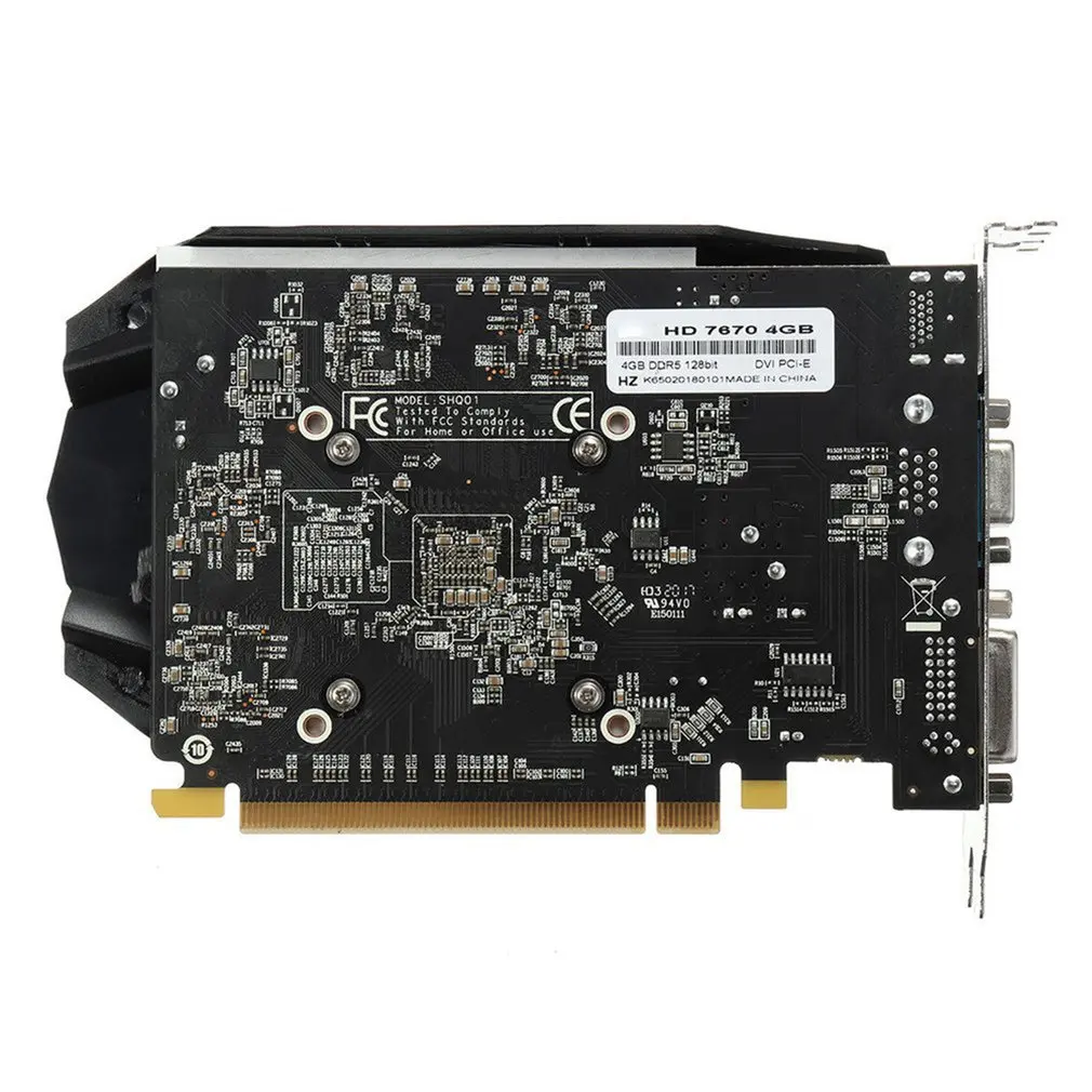 HD7670 Graphics Card 128bit Independent HDM Graphics Card Video Card Desktop Office Home PC Accessories