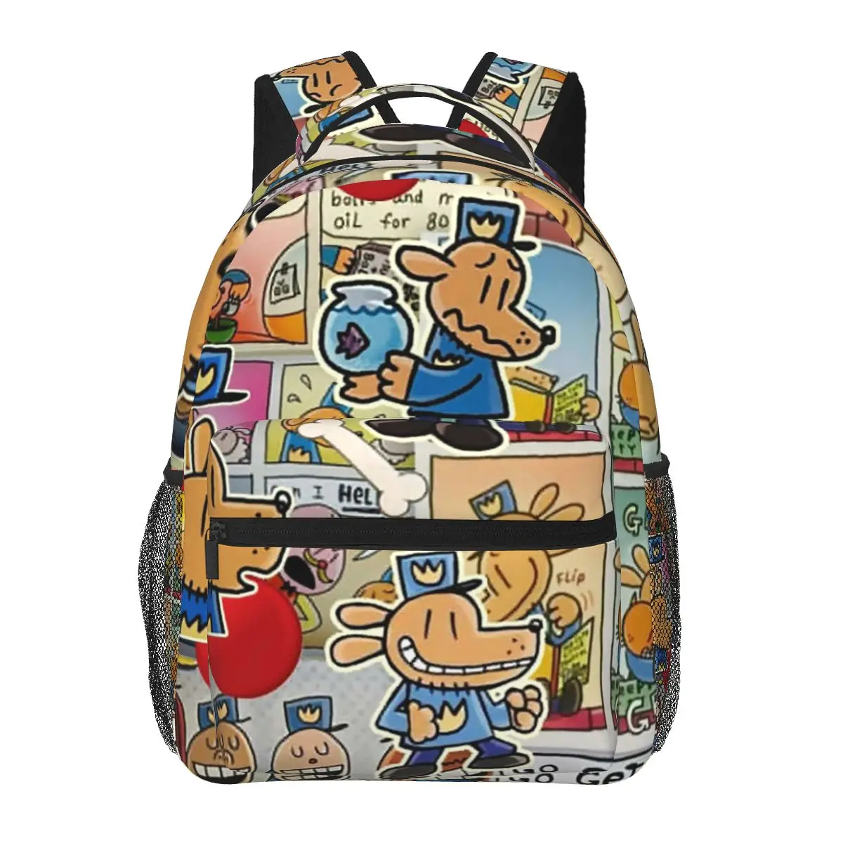 Dog Man Anime Cartoon Backpacks Boys Girls Bookbag Students School Bags Cartoon Laptop Rucksack Shoulder Bag Large Capacity