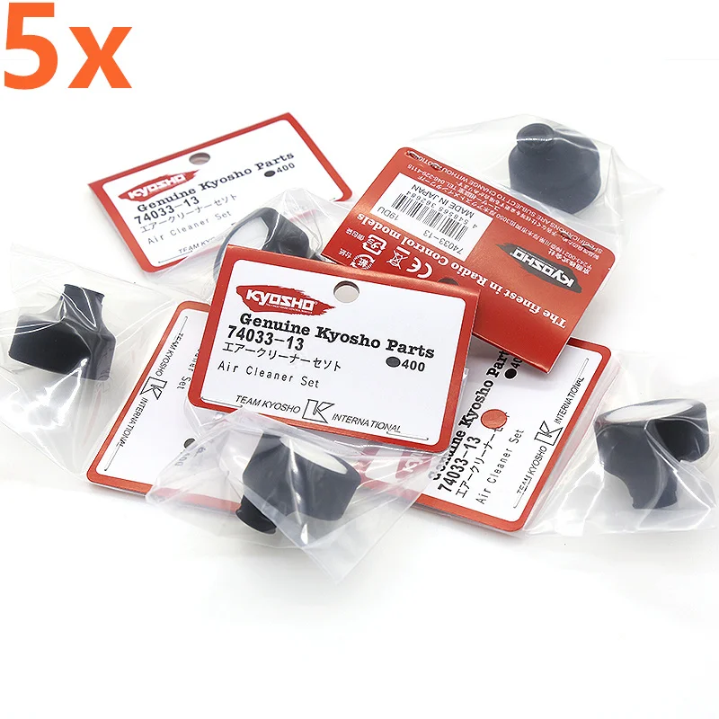 5Pieces RC Car Applicable Kyosho 74033-13 FW06 Cleaner Set New Air Filter Flat Running Remote Control Vehicle Engine