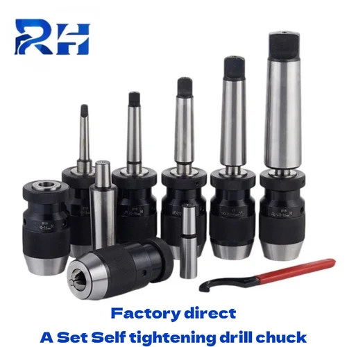 Imagen 1 del producto Portabrocas autoajustable B10 B12 B16 B18 B22 MT1 MT2/3/4 C6 C8 C12/16/20 torno de portabrocas Morse 1-10 1-13mm 1-16 portabrocas