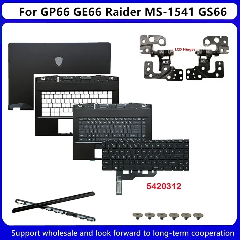 

New For MSI GP66 GE66 MS-1541 GS66 Stealth MS-16V1 Keyboard With Per-Key RGB Stealth /LCD Back/ Palmrest/LCD Hinge 5420312