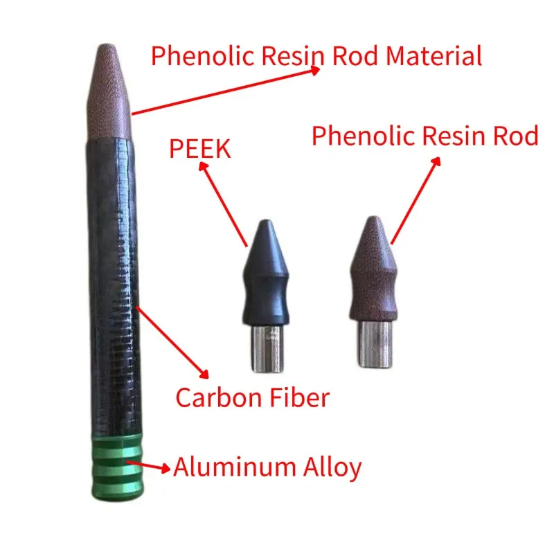 Magnetic Car Dent Repair Pen Carbon Fiber Tap Down Pen With PEEK Bakelite Tips Paintless Dent Removal Knockdown Tool 4 Magnetic Car Dent Repair Pen Carbon Fiber Tap Down Pen With PEEK Bakelite Tips Paintless Dent Removal Knockdown Tool 4