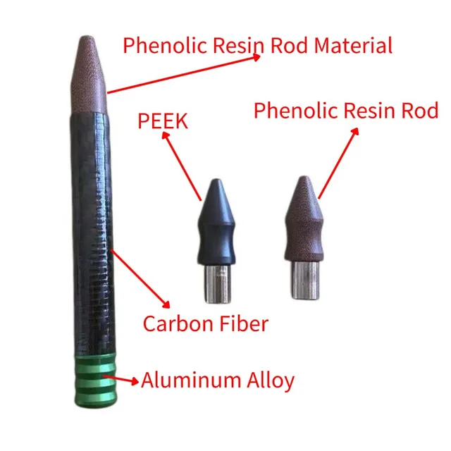 Magnetic Car Dent Repair Pen Carbon Fiber Tap Down Pen With PEEK Bakelite Tips Paintless Dent Removal Knockdown Tool 4 Magnetic Car Dent Repair Pen Carbon Fiber Tap Down Pen With PEEK Bakelite Tips Paintless Dent Removal Knockdown Tool 4