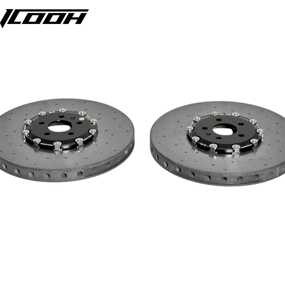 For ICOOH Gen 2 Carbon Ceramic Brake Discs for Porsche 911 Turbo GT3/RS 718 CAYMAN/918 SPYDER Macan and Panamera Front Size 3