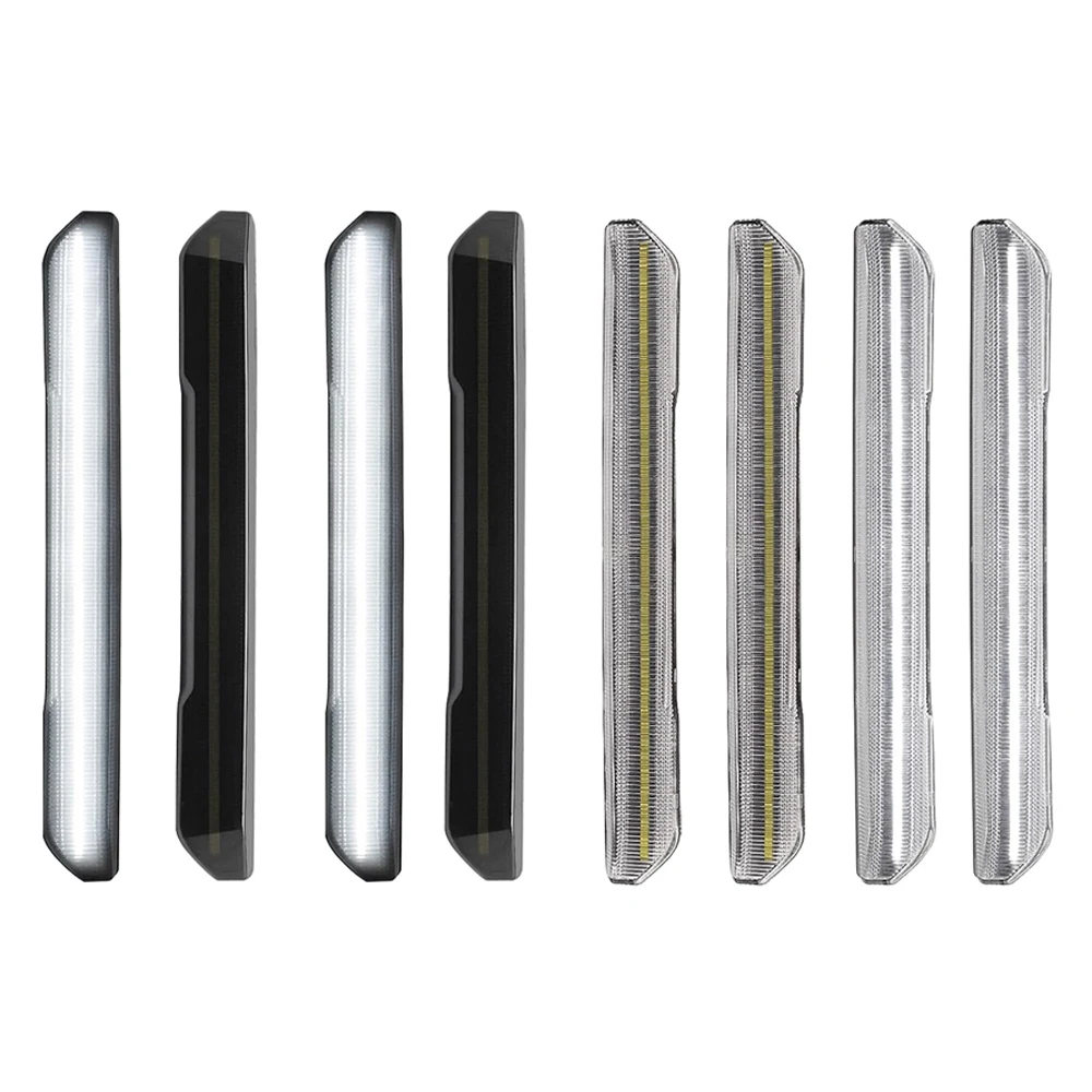 

Комплект из 4 светодиодных боковых габаритных фонарей (передние и задние) для Sierra GMC 2500HD 3500HD 2020-2023, передние и задние указатели поворота, автомобильные аксессуары