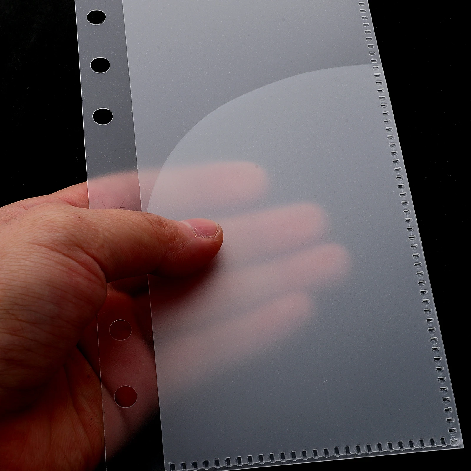 

5pcs 6-Holes Binder Pockets Inserts Loose Leaf Pouches For Budget Book A6 Envelopes Reusable Portable Inserts Cash Envelopes