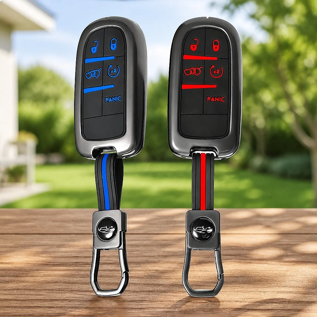Key Case For Jeep Cherokee Compass S Renegade Grand Commander For Dodge Journey Challenger Jcuv Charger For Chrysler 300C Cover