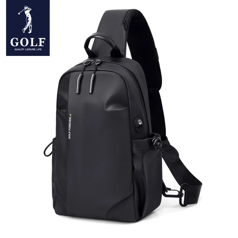 GOLF New Chest Bag Men\'s Fashion Trendy Brand Shoulder Bag Sports Crossbody Bag Multi functional Casual Canvas Chest Bag