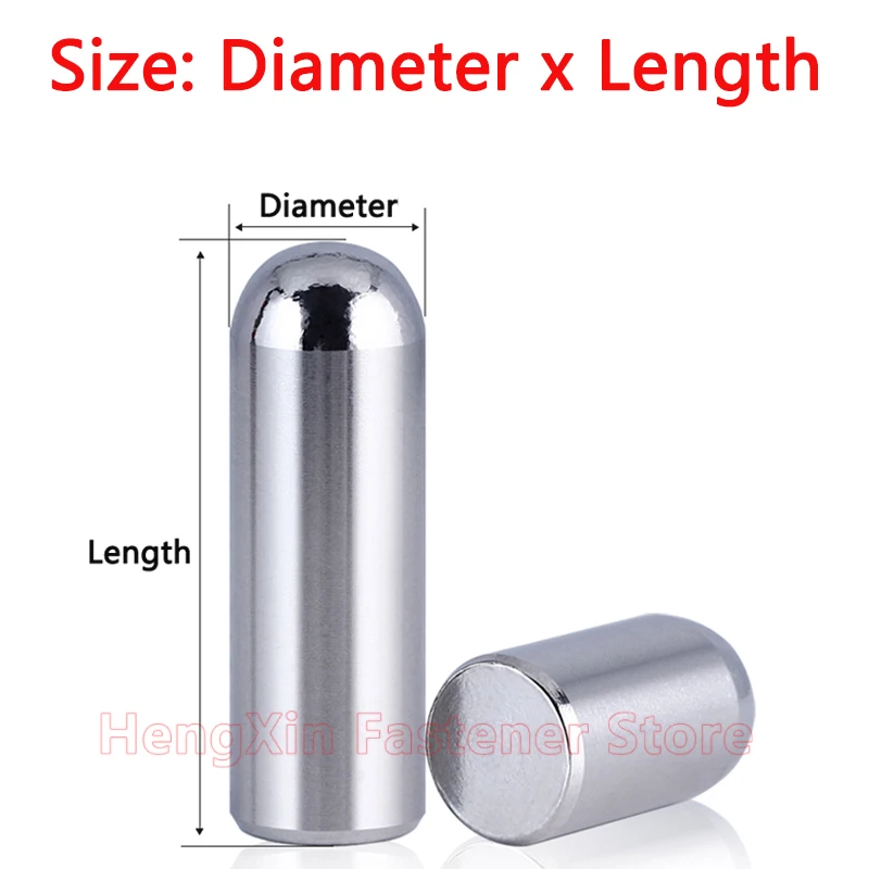 Dia 0.6-1.7mm Solid Stainless Steel Round Head Cylindrical Pin Locating Dowel 0.8/0.9/1/1.1/1.2/1.3 1.4/1.5/1.6mm Length 4-20mm