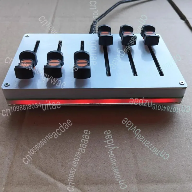 رسم خرائط CC مخصص U-SB لبرنامج DAW - وحدة تحكم MIDI Fader ذات 6 قنوات مقاس 45 مم #4