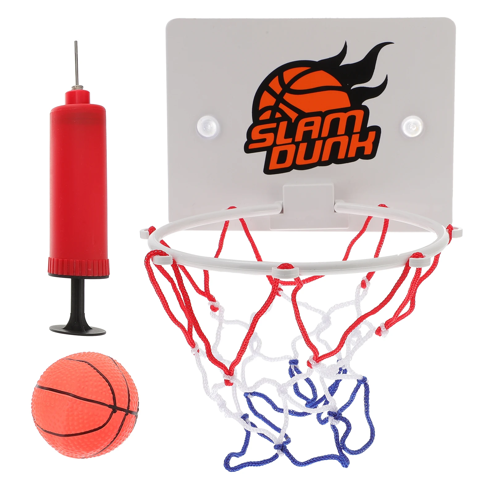 1 set aan de muur gemonteerd kinderbasketbalbord, mini-basketbal, netbal, indoor basketbal, speelset (kleurrijk)