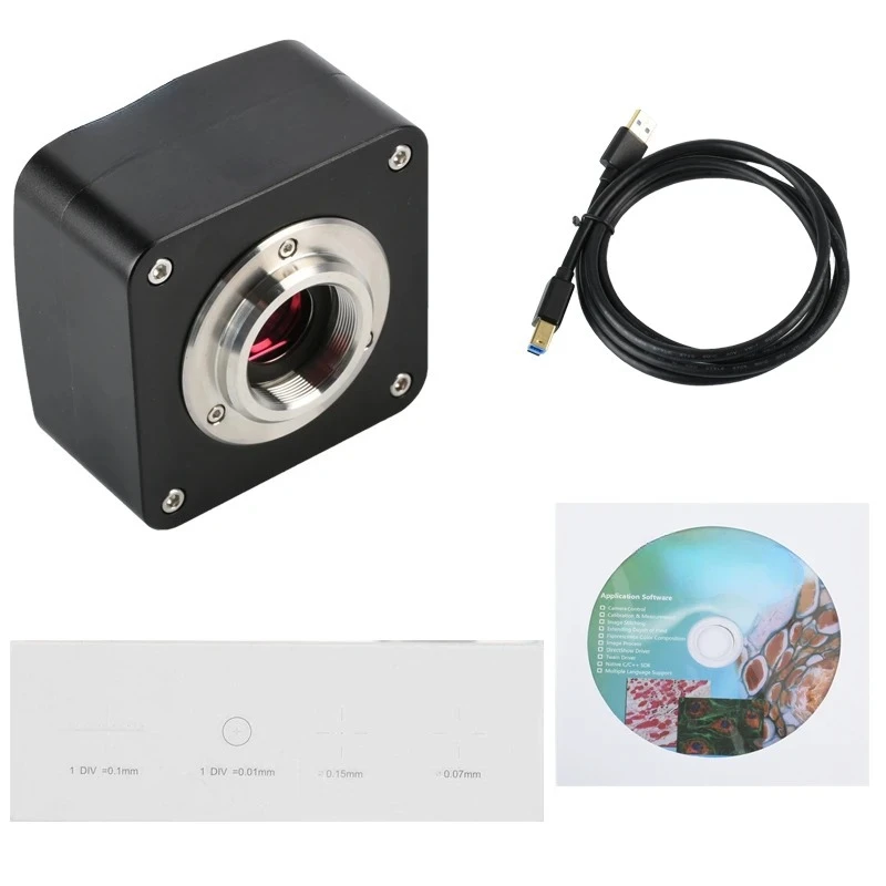 USB3.0 high-definition industrial microscope camera with 18 million pixels provides professional measurement and photographic