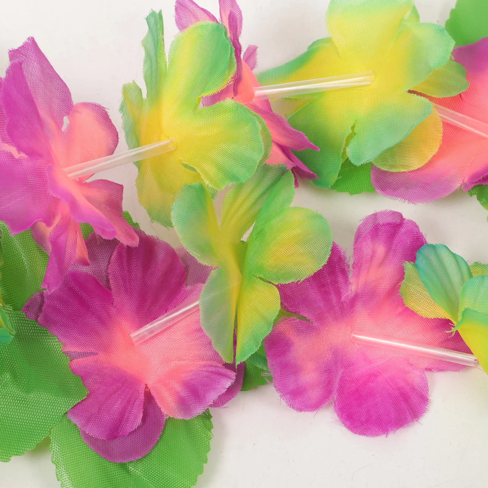 

4 Piece Floral Wreath Set Realistic Garland Party Necklaces Bracelets Headband Travel Photo Summer Festivals