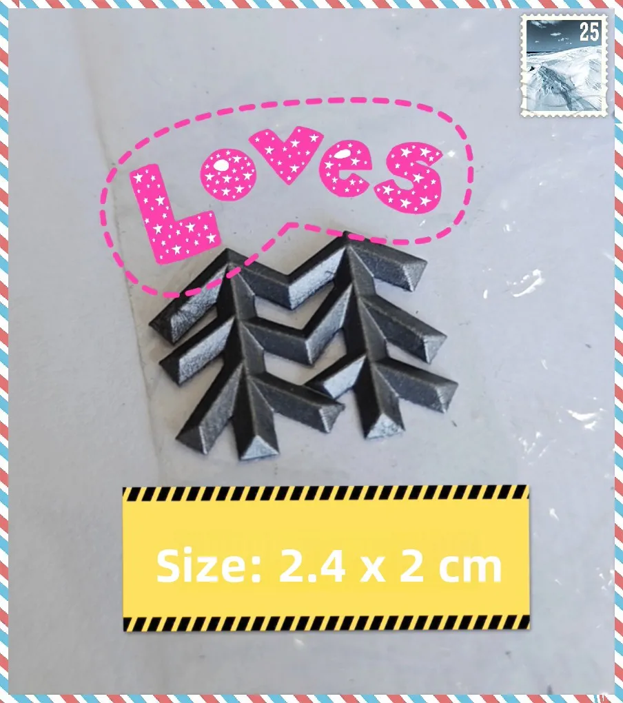 Trendy Brand Little Tree 3D Silicone Heat Transfer Label down Jacket Ski Pants Thermal Adhesive Label Embroidery Logo