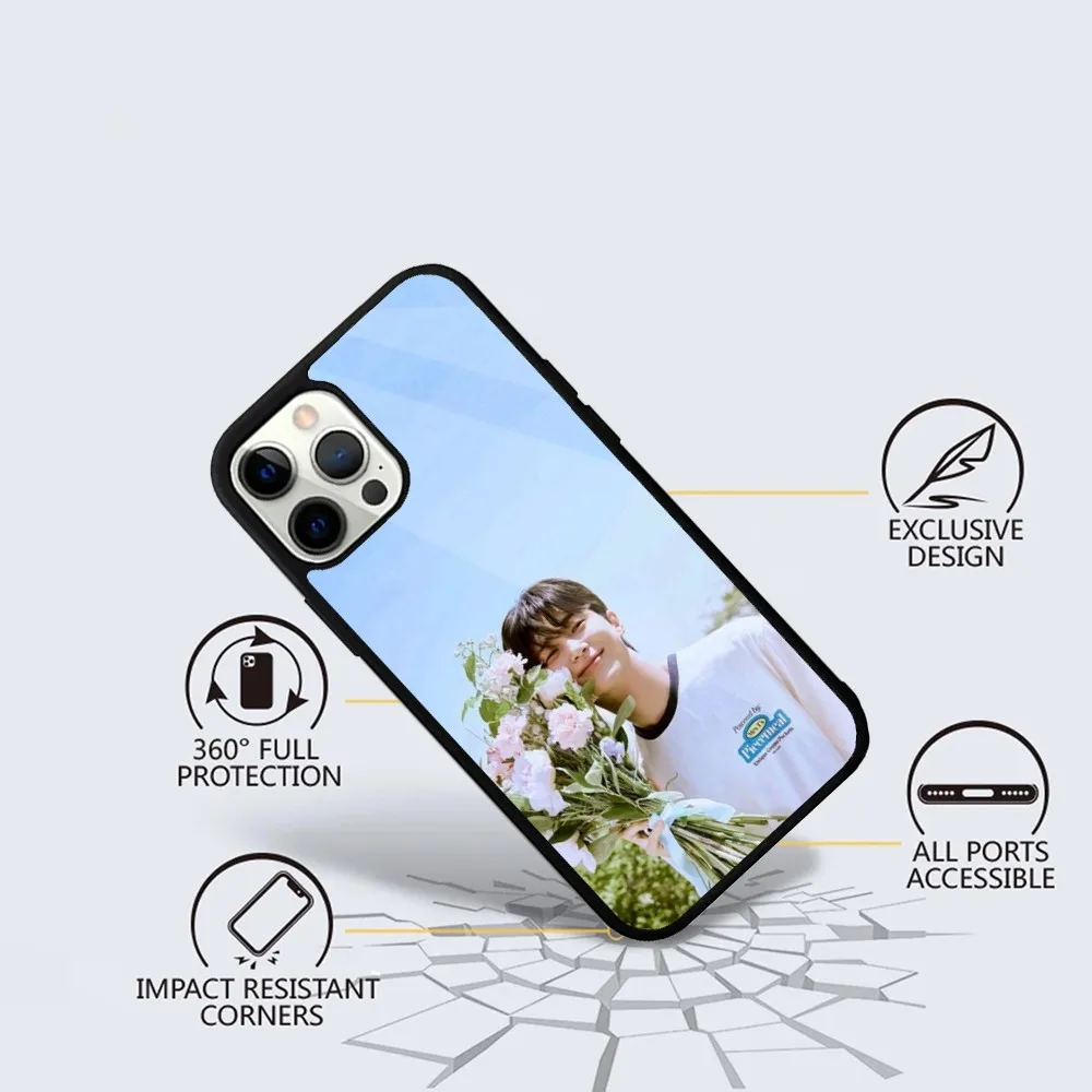 B-Byeon Woo Seok Model  Phone Case For iPhone 15,14,13,12,11,Plus,Pro,Max Mini Magsafe Magnetic Wireless Charging