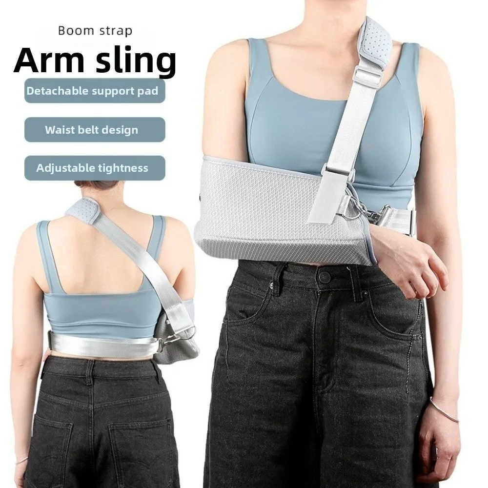 Adjustable Strap Arm Sling Brace Wrist Support Detachable Pallet Forearm Brace Breathable Flexible Elbow Support Strap