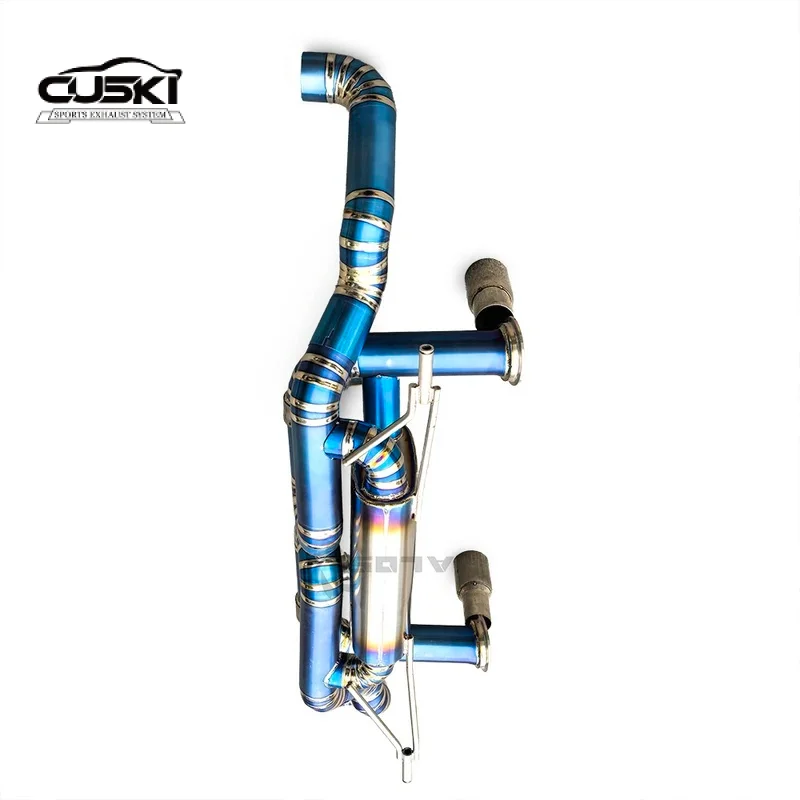 

Titanium exhaust system with valve cat back exhaust suitable for Audi R8 V10 5.2l 2008-2016 automotive exhaust modification