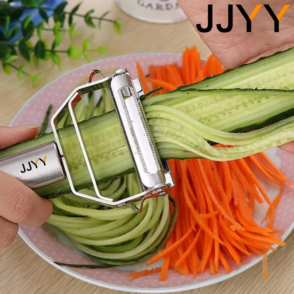 JJYY High quality stainless steel potato cucumber carrot grater kitchen multifunctional vegetable fruit peeler vegetable slicer