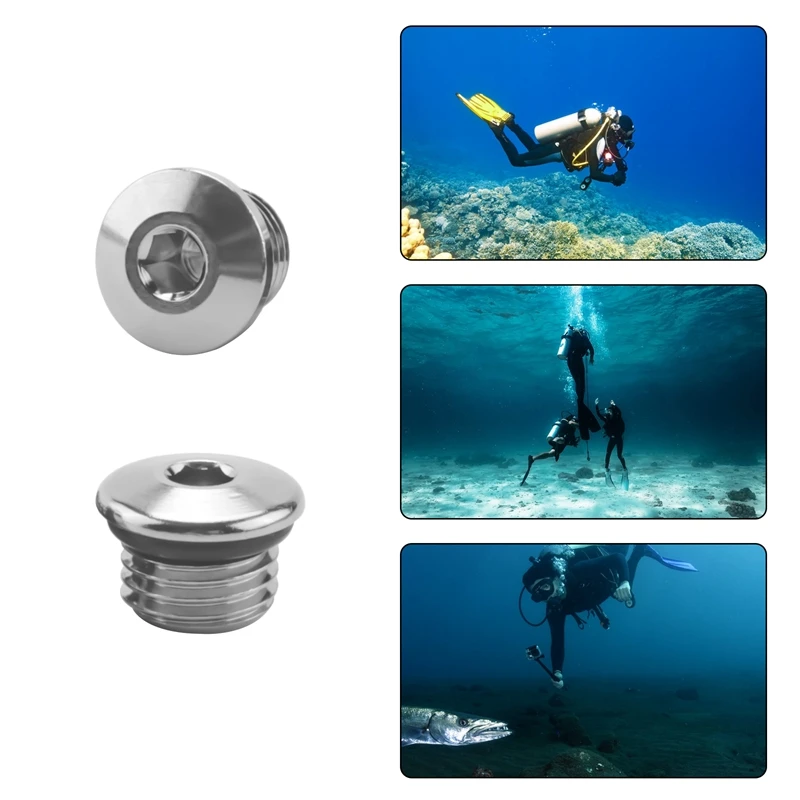 Pengiriman 24 Jam Tahap Pertama 7/16 Inci Regulator Selam Scuba Steker Port Tekanan Tinggi dan Steker Port Tekanan Rendah 3/8 Inci