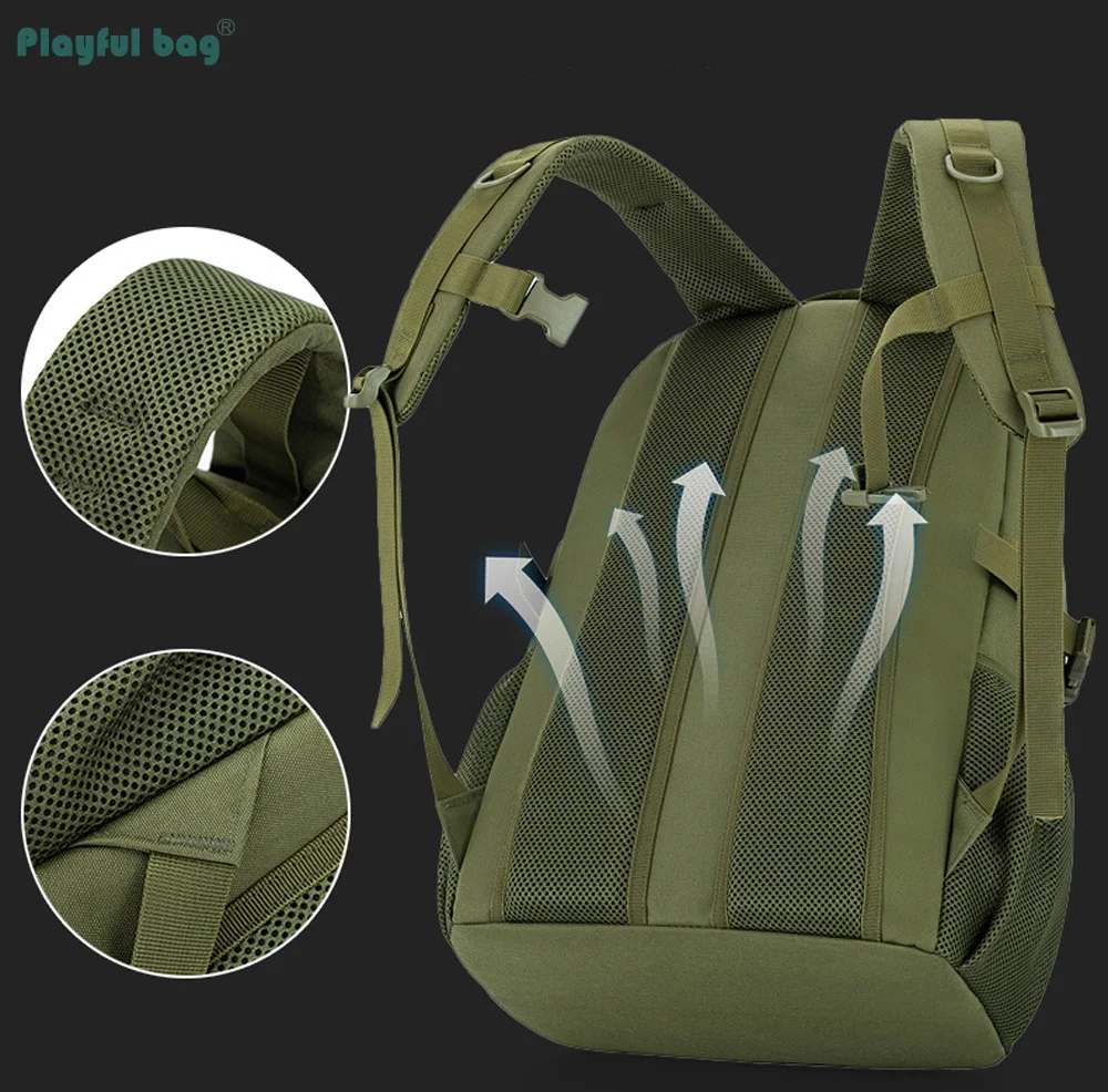Mochila táctica camuflaje – Gran capacidad nailon para senderismo - imagen 2