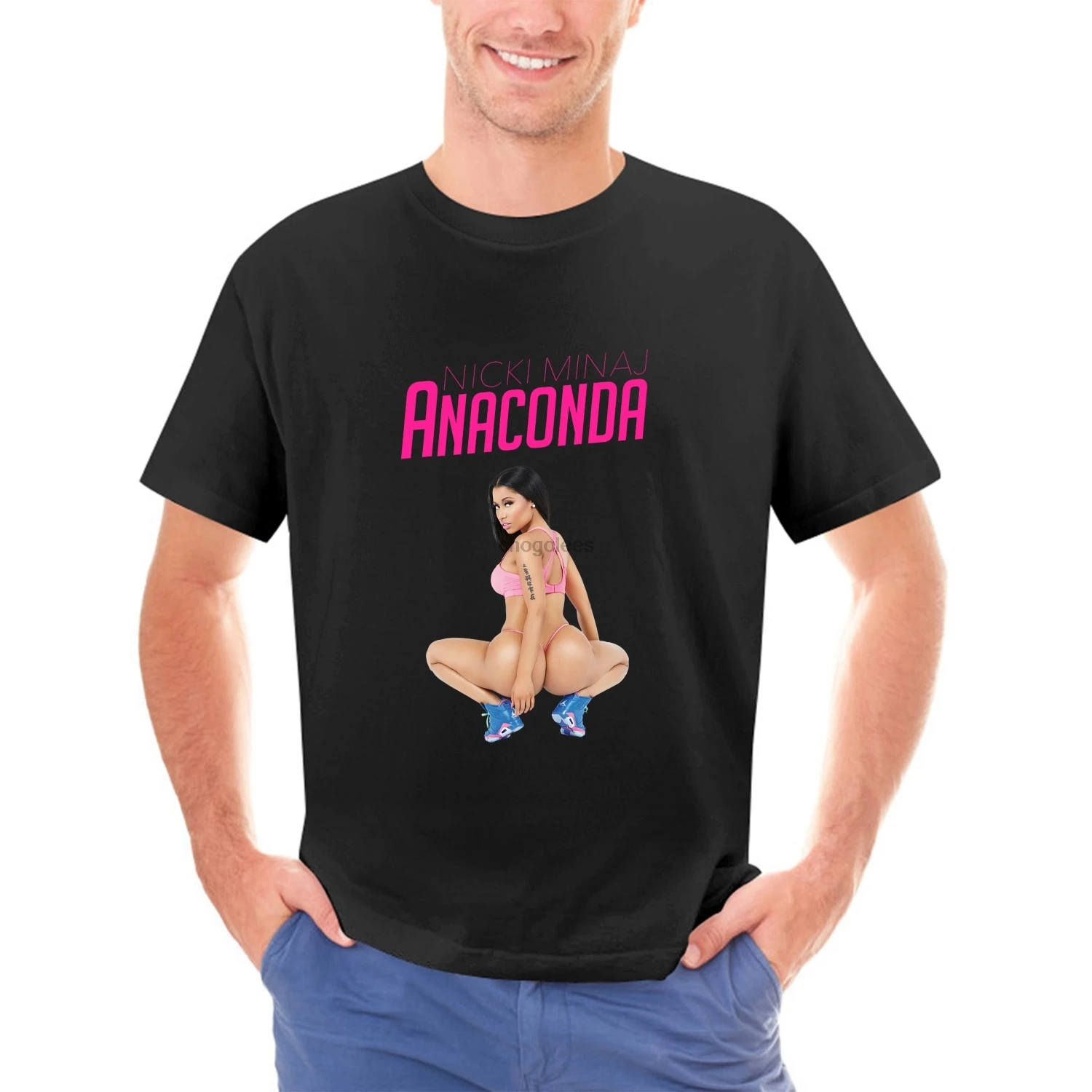 Camiseta de aniversário com presente de Nicki Minaj Anaconda