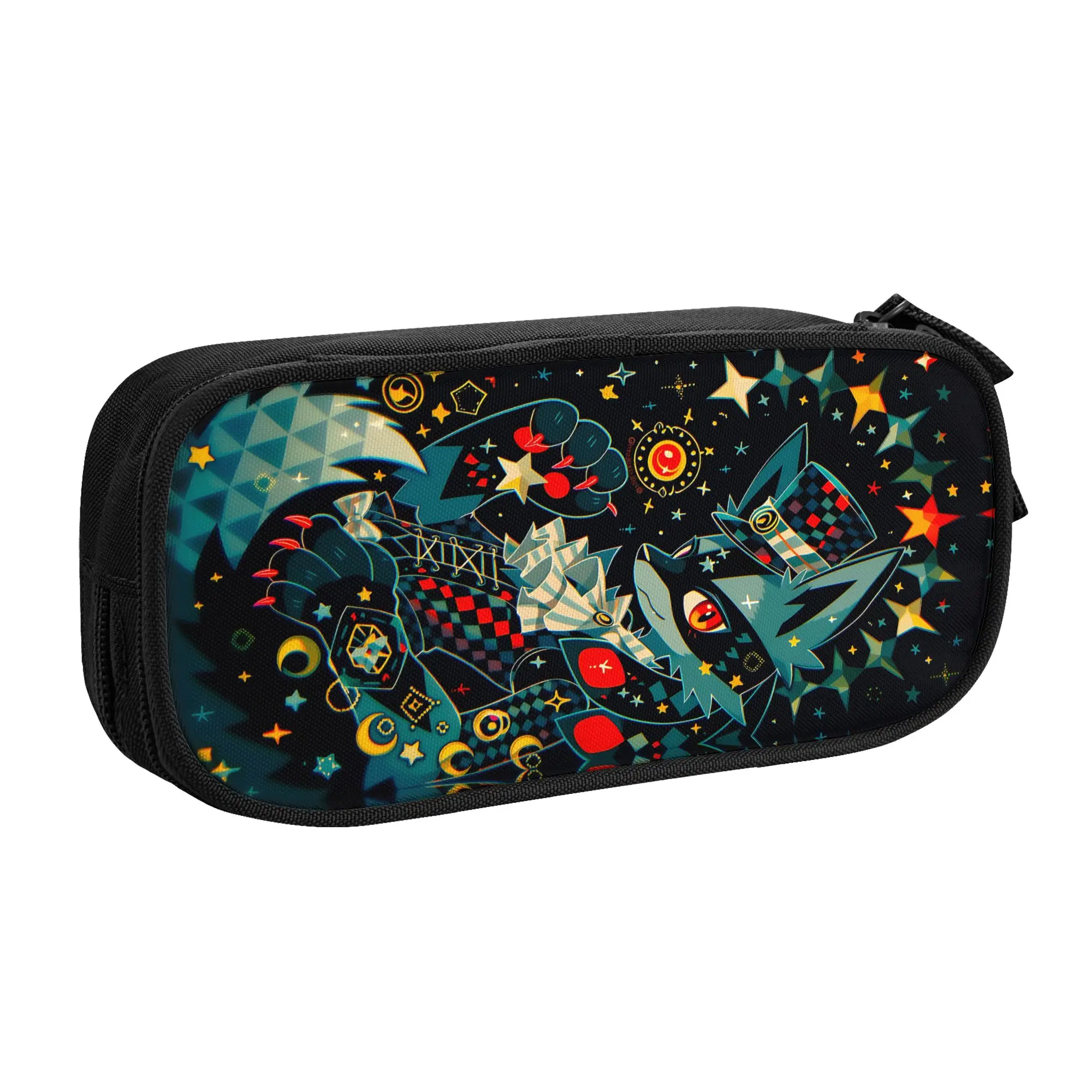 Custom Pokemon Lucario Large Capacity Bags for Child  School Pencil Bag for Boys Gilrs Kids