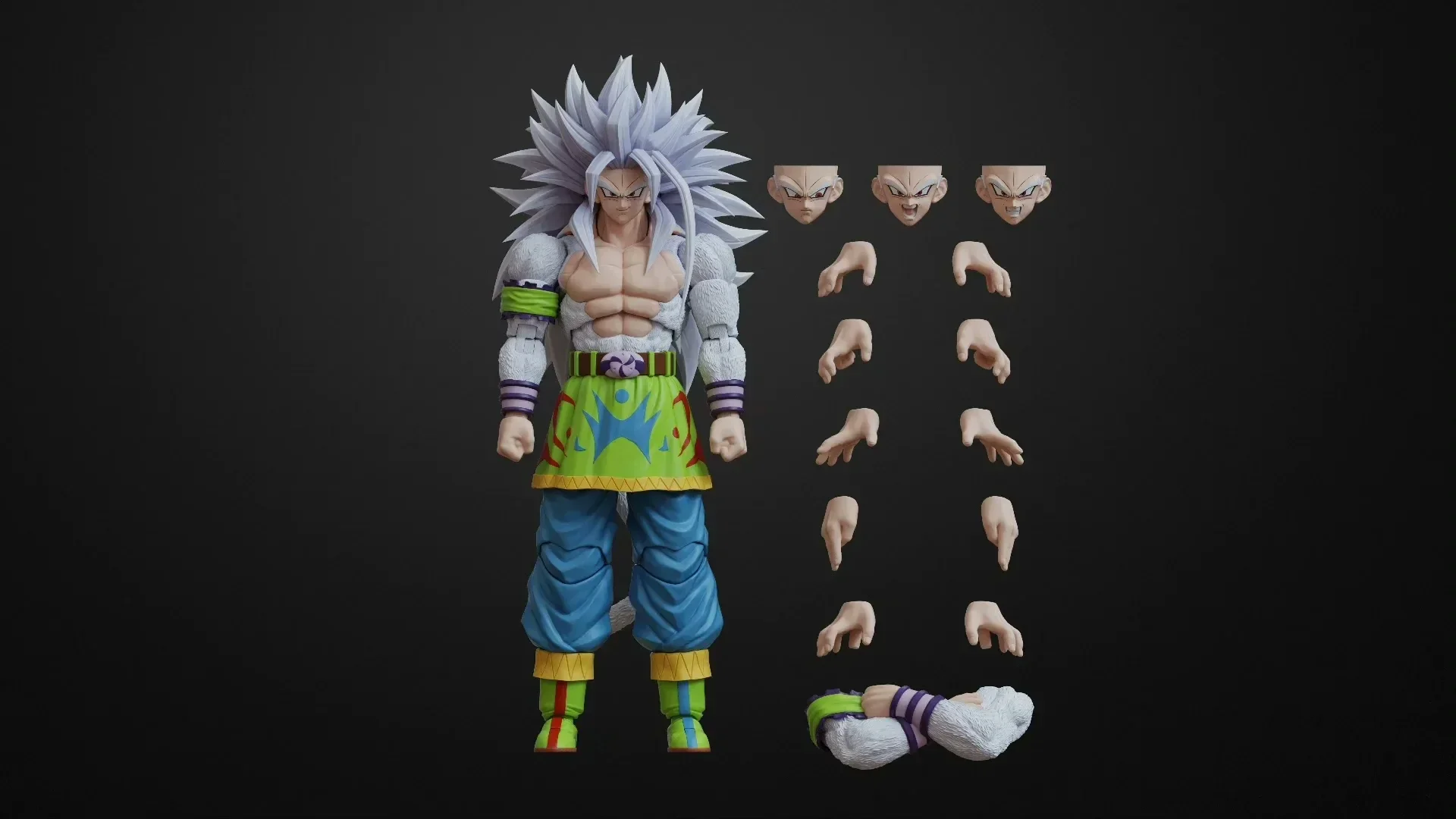 コングスタジオドラゴンボールSHFフィギュア,スーパーサイヤ人5,ssj5