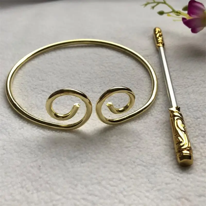 할로윈 코스튬 썬 오공 머리띠 스틱 킹 몽키 코스프레 머리 장식, 원피스 업 코스프레 액세서리 