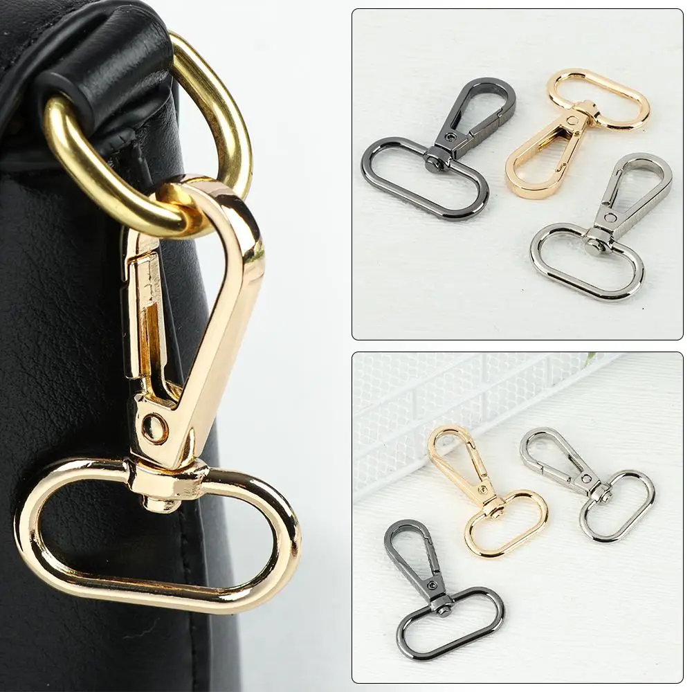 1pcs Hardware DIY KeyChain Split Ring Lobster Clasp Hook Bags Strap Buckles Collar Carabiner Snap