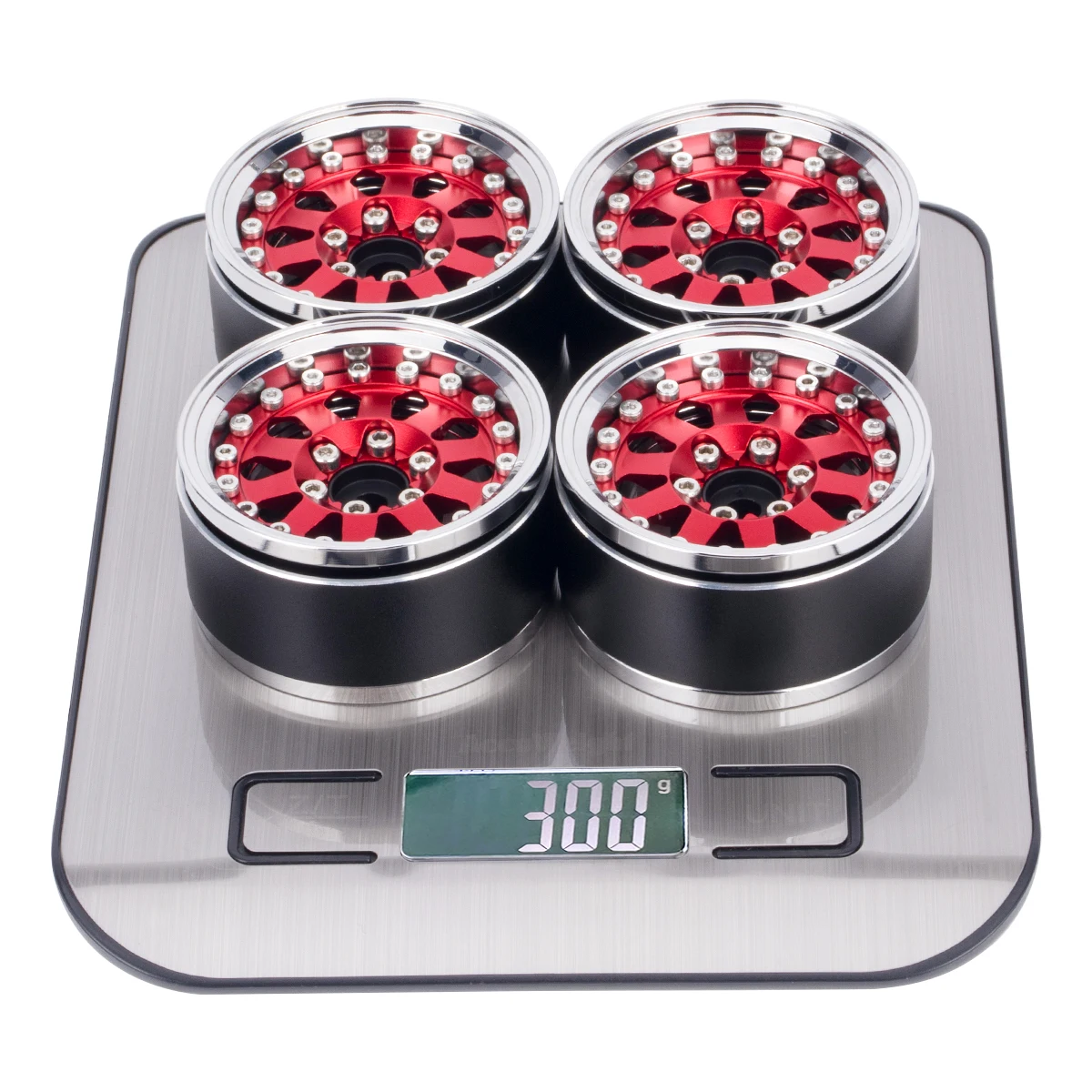 4PCS Aluminum Beadlock Wheels Rim Hub Adjustable  Offset 1.9 Inch for 1/10 RC Crawler Car TRX4 TRX6 SCX10 GEN7 8 D90