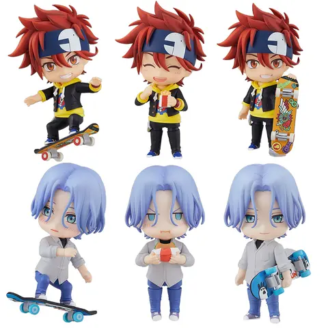 6 uds/1 Juego de Anime SK8 the Infinity figura Hasegawa Langa Kyan Reki Set SK∞ modelo muñeca de juguete figura de acción PVC 10CM