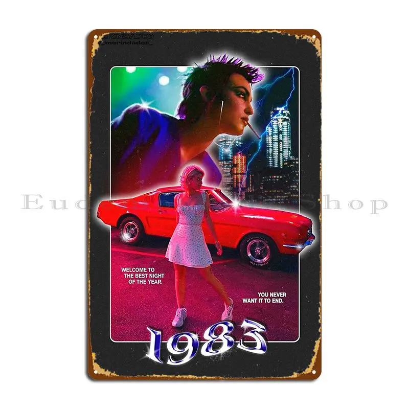 1983 Metal Plaque Poster Garage Design Kitchen Personalized Bar Tin Sign Poster