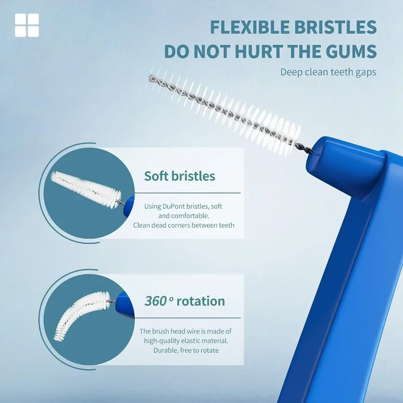 20Pcs Interdental Brush For Dental Orthodontic Clean Between Teeth Cleaning Tools Soft Micro Brushes