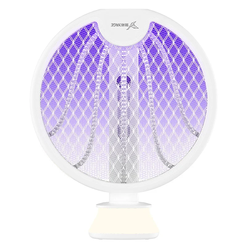 

Крытая вращающаяся электрическая мухобойка, легкая цифровая мухобойка с электрическим током, оптовая продажа