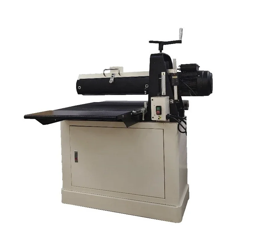 Process 40 Inch Wood Cast Iron Digital Display Single Roller Belt Sander Wood Sanding Machine
