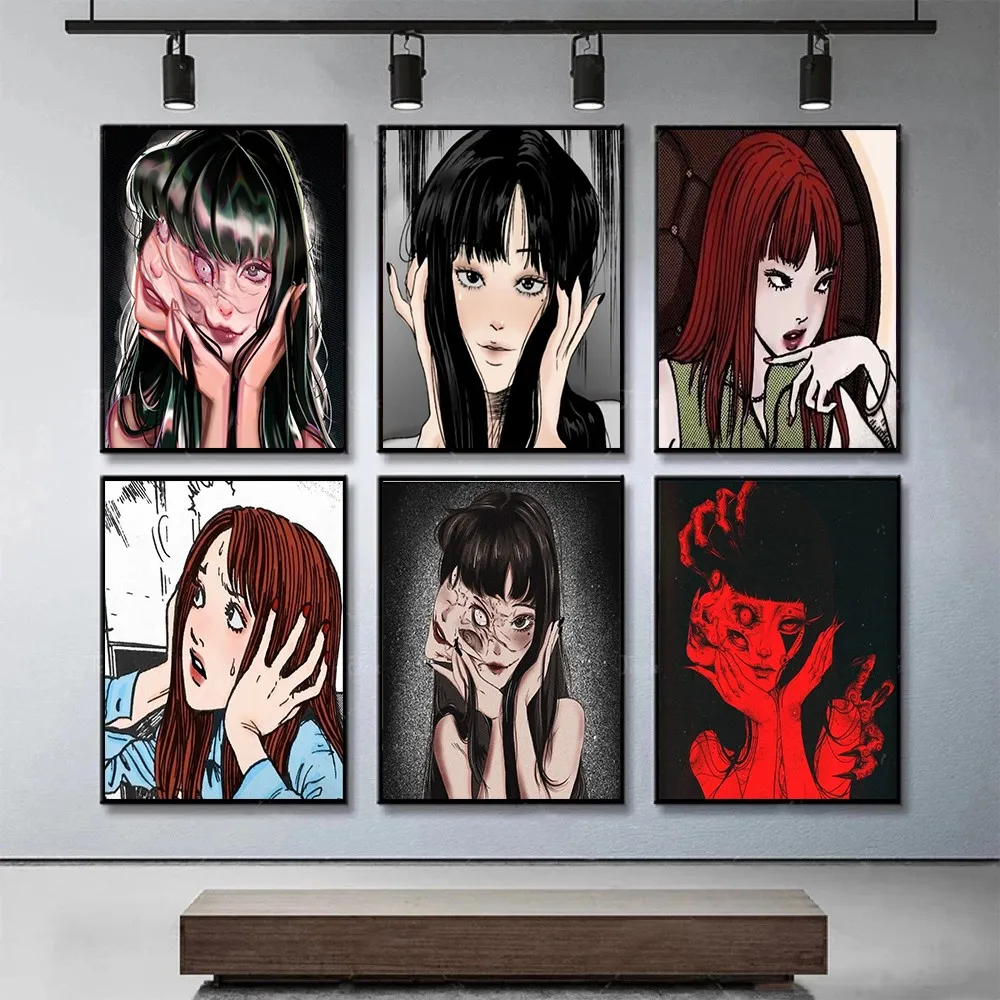 DIY Tomie Anime Full Diamond Embroidery Painting Japanese Horror Cartoon Cross Stitch Picture Mosaic Craft Room Decoración Hogar